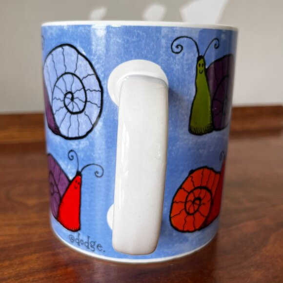 Ursula Dodge Glorious Snails Jumbo Mug 20 oz Signature Housewares Hard to Find - Picture 4 of 12